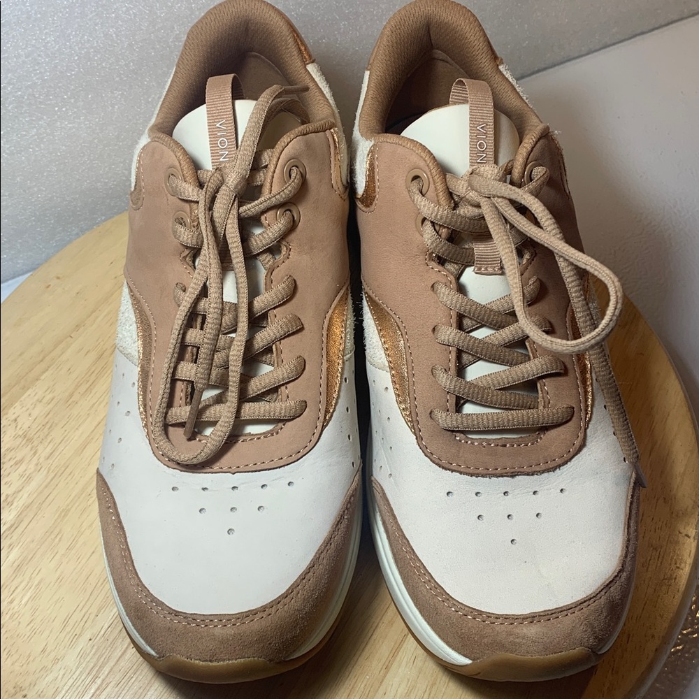 VIONIC | 10 Womens NOVA SNEAKER WALKING SHOES | ROSE Macaroon Brown - Picture 5 of 15
